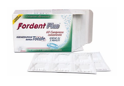 FORDENT PLUS 60 COMPRESSE CONCENTRATE PER DENTIERE E APPARECCHI ORTODONTICI - farmasorriso.com
