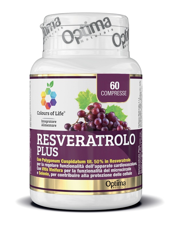 COLOURS OF LIFE RESVERATROLO PLUS 60 COMPRESSE 1000 MG - farmasorriso.com