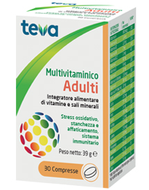 MULTIVITAMINICO ADULTI TEVA 30 COMPRESSE 30 G - farmasorriso.com