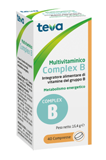 MULTIVITAMINICO COMPLEX B TEVA 40 COMPRESSE 16,4 G - farmasorriso.com