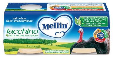 MELLIN OMOGENEIZZATO TACCHINO 2 X 80 G - farmasorriso.com