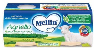 MELLIN OMOGENEIZZATO AGNELLO 2 X 120 G - farmasorriso.com