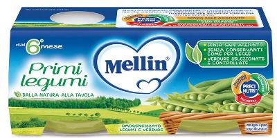 MELLIN OMOGENEIZZATO PRIMI LEGUMI 2 X 80 G - farmasorriso.com
