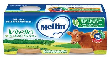 MELLIN OMOGENEIZZATO VITELLO 2 X 80 G - farmasorriso.com