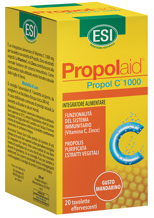 ESI PROPOLAID C 1000 20 TAVOLETTE EFFERVESCENTI - farmasorriso.com