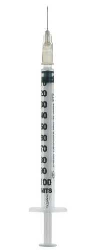 SIRINGA PER INSULINA EXTRAFINE 1ML 100 UI AGO REMOVIBILE 27 GAUGE 0,40X12 MM 1 PEZZO - farmasorriso.com