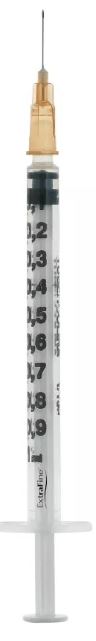 SIRINGA PER INSULINA EXTRAFINE TUB 1ML 100 UI AGO REMOVIBILE 26 GAUGE 0,45X12 MM 1 PEZZO - farmasorriso.com