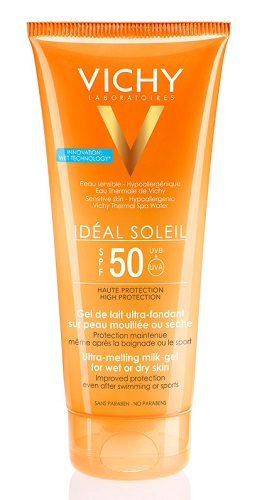 IDEAL SOLEIL GEL WET CORPO SPF50 200 ML - farmasorriso.com