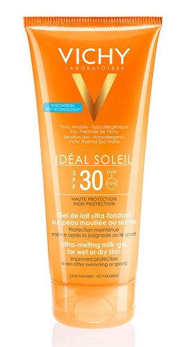 IDEAL SOLEIL GEL WET CORPO SPF30 200 ML - farmasorriso.com