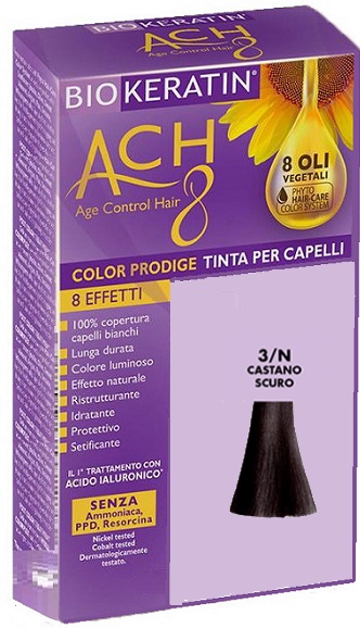 BIOKERATIN ACH8 COLOR PRODIGE 3/N CASTANO SCURO - farmasorriso.com