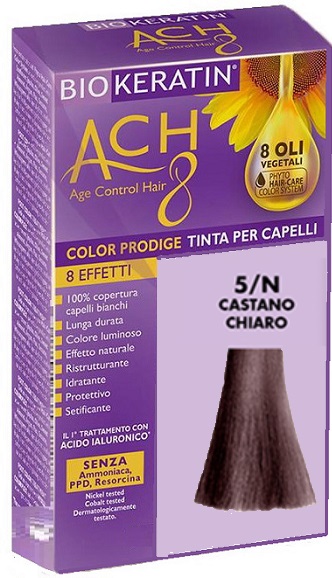 BIOKERATIN ACH8 COLOR PRODIGE 5/N CASTANO CHIARO - farmasorriso.com