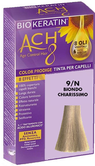 BIOKERATIN ACH8 COLOR PRODIGE 9/N BIONDO CHIARISSIMO - farmasorriso.com