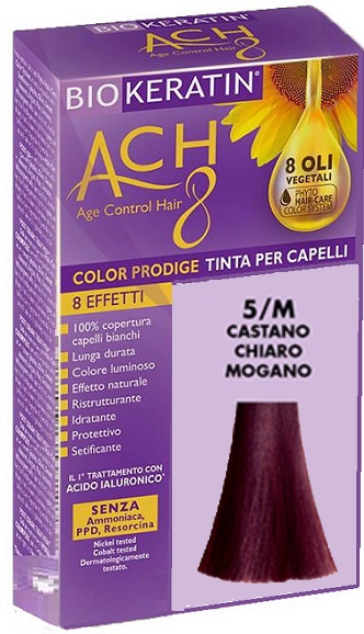 BIOKERATIN ACH8 COLOR PRODIGE 5/M CASTANO CHIARO MOGANO - farmasorriso.com