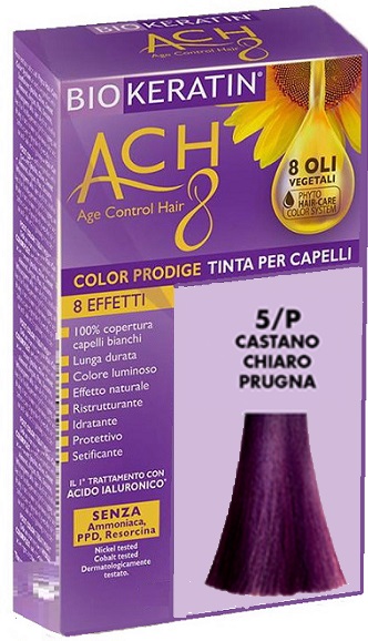 BIOKERATIN ACH8 COLOR PRODIGE 5/P CASTANO CHIARO PRUGNA - farmasorriso.com