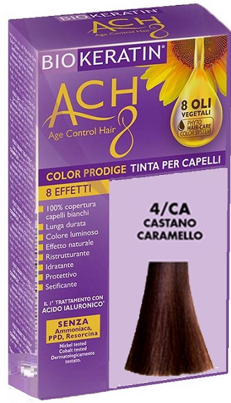 BIOKERATIN ACH8 COLOR PRODIGE 4/CA CASTANO CARAMELLO - farmasorriso.com