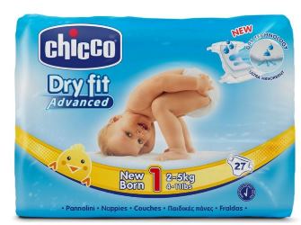CH DRY FIT ADVANCE NEW BORN 27 PEZZI - farmasorriso.com