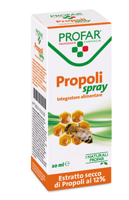 PROPOLI SPRAY ESTRATTO SECCO 12% 20 ML PROFAR - farmasorriso.com
