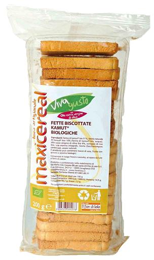 FETTE BISCOTTATE AL GRANO KHORASAN KAMUT 200 G - farmasorriso.com