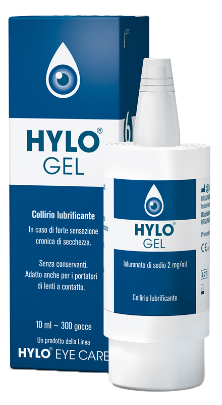 HYLO-GEL COLLIRIO LUBRIFICANTE ACIDO IALURONICO 0,2% 10 ML - farmasorriso.com