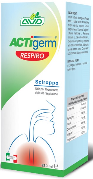ACTIGERM RESPIRO SCIROPPO 250 ML - farmasorriso.com