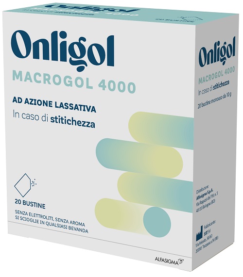 ONLIGOL MACROGOL 4000 20 BUSTINE 10 G SENZA ZUCCHERO - farmasorriso.com