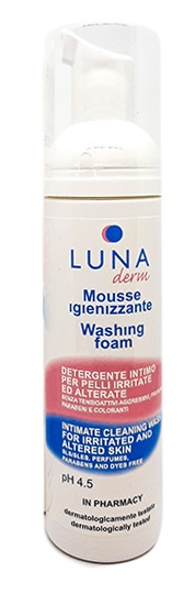 LUNADERM MOUSSE IGIENIZZANTE DETERGENTE INTIMO PELLI IRRITATE ED ALTERATE 150 ML - farmasorriso.com