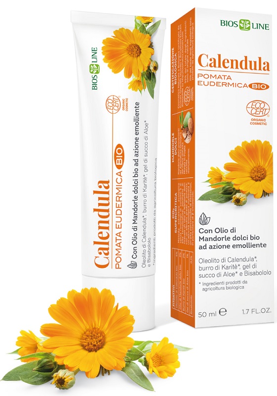 BIOSLINE CALENDULA POMATA EUDERMICA BIO 50 ML - farmasorriso.com