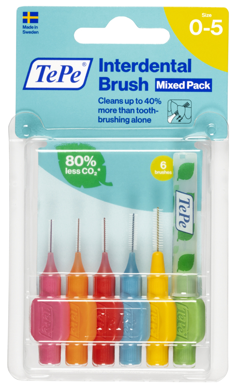 TEPE SCOVOLINI MISTI ROSA/VERDE 6 PEZZI - farmasorriso.com