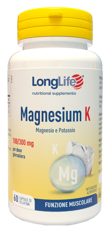 LONGLIFE MAGNESIUM K 60 CAPSULE - farmasorriso.com