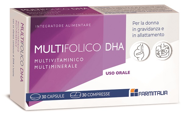 MULTIFOLICO DHA 30 CAPSULE + 30 COMPRESSE - farmasorriso.com