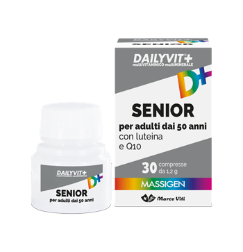 DAILYVIT+ SENIOR MULTIVITAMINICO E MULTIMINERALE 30 COMPRESSE - farmasorriso.com