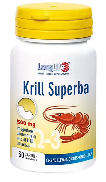 LONGLIFE KRILL SUPERBA 30 CAPSULE - farmasorriso.com
