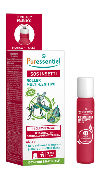 PURESSENTIEL SOS INSETTI ROLLER 11 OLI ESSENZIALI 5 ML - farmasorriso.com