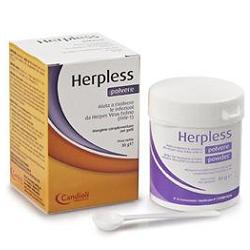 HERPLESS POLVERE BARATTOLO 30 G CON MISURINO - farmasorriso.com