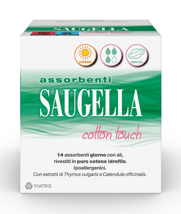 SAUGELLA COTTON TOUCH ASSORBENTI GIORNO 14 PEZZI TAGLIO PREZZO - farmasorriso.com