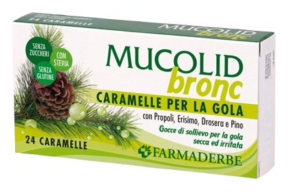 MUCOLID BRONC PROPOLI&PINO 24 CARAMELLE - farmasorriso.com