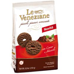 LE VENEZIANE BISCOTTI CACAO/NOCCIOLA 250 G - farmasorriso.com