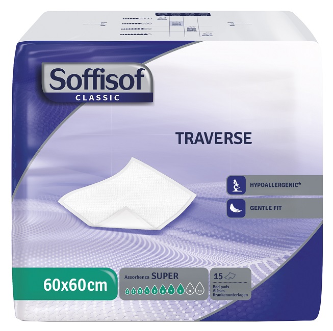 TRAVERSA PER INCONTINENZA SOFFISOF CLASSIC 60X60 15 PEZZI - farmasorriso.com