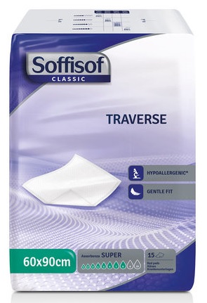 TRAVERSA PER INCONTINENZA SOFFISOF CLASSIC 60X90 15 PEZZI - farmasorriso.com