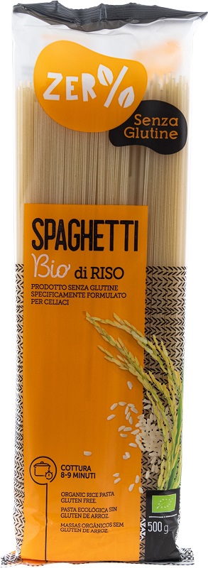 ZERO% GLUTINE PASTA RISO SPAGHETTI SENZA GLUTINE BIO 500 G - farmasorriso.com