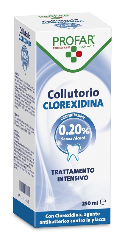 COLLUTORIO CLOREXIDINA 0,20% 250 ML PROFAR - farmasorriso.com