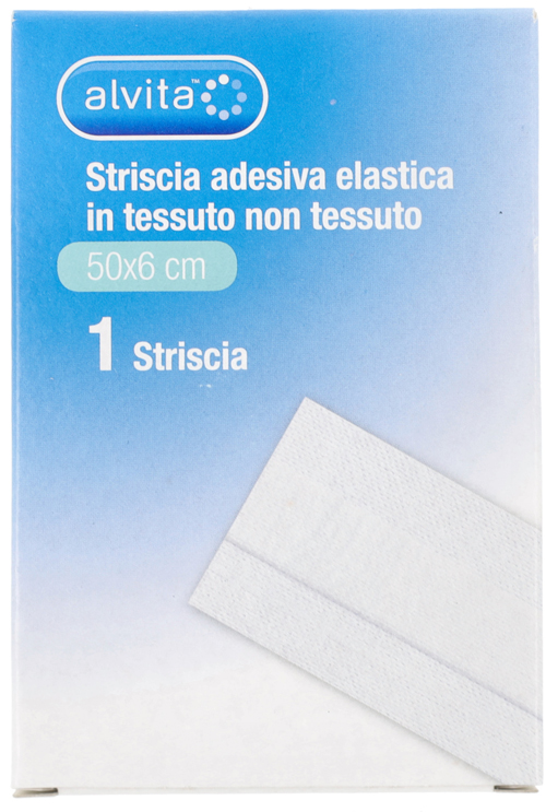 STRISCIA AUTOADESIVA ELASTICA ALVITA TNT 50X6CM - farmasorriso.com