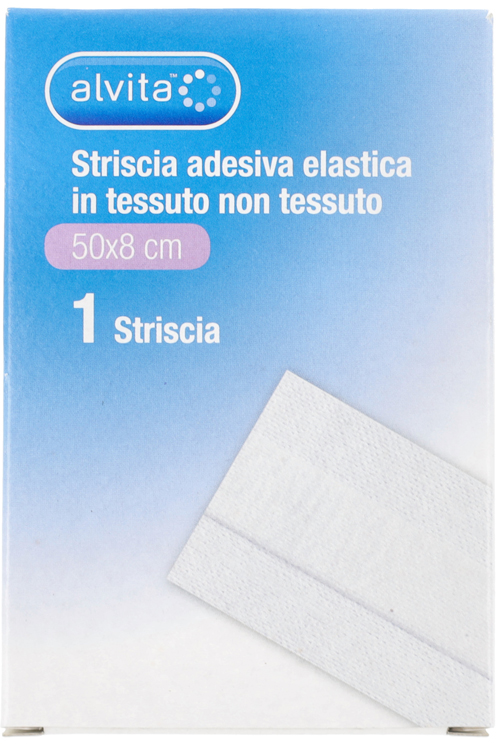 STRISCIA ADESIVA ELASTICA ALVITA TNT 50X8CM - farmasorriso.com