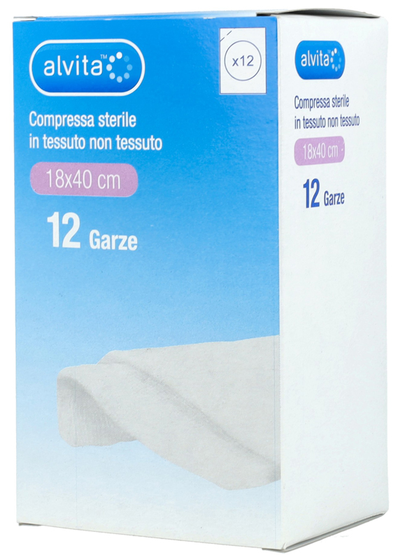 GARZA COMPRESSA TNT 18X40CM 12 PEZZI - farmasorriso.com
