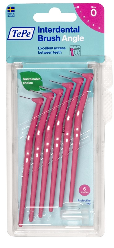 TEPE ANGLE SCOVOLINO ROSA 0,4MM 6 PEZZI - farmasorriso.com