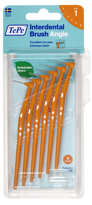 TEPE ANGLE SCOVOLINO ARANCIO 0,45MM 6 PEZZI - farmasorriso.com