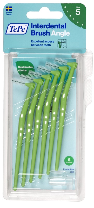 TEPE ANGLE SCOVOLINO VERDE 0,8MM 6 PEZZI - farmasorriso.com