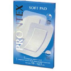 GARZA COMPRESSA PRONTEX SOFT PAD 10X12,5 6 PEZZI (5 TNT + 1 IMPERMEABILE AQUA PAD) - farmasorriso.com