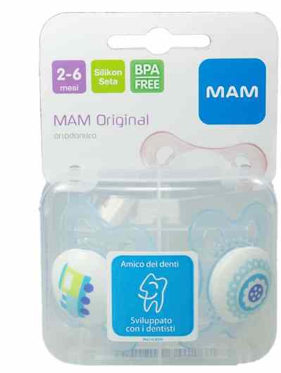 MAM ORIGINAL SUCCHIETTO 2-6 MESI SILICONE CONFEZIONE SINGOLA - farmasorriso.com