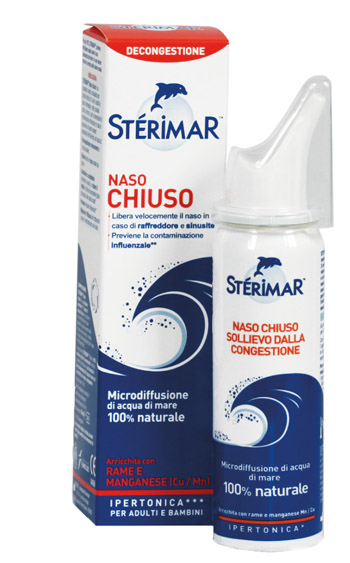 STERIMAR IPERTONICO NASO CHIUSO RAME E MANGANESE SPRAY 50 ML - farmasorriso.com